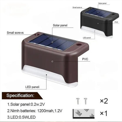 LED Solar Outdoor Step Lights